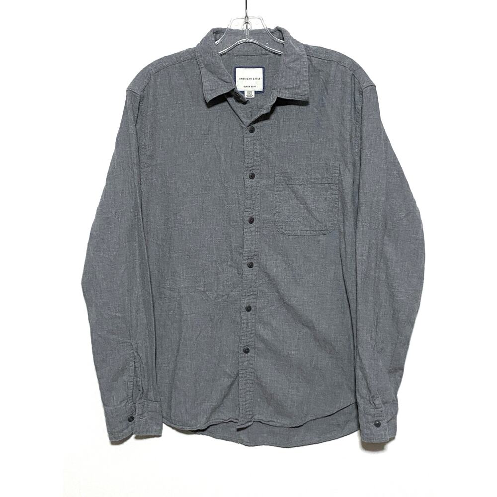 American Eagle Super Soft Button Pocket Shirt Men… - image 1